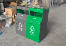 成都公园金属分类垃圾桶T-24010