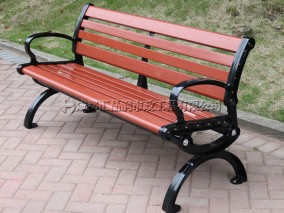 成都室外塑木休闲公园椅Y-18280