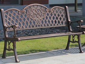 户外铸铝公园椅Y-18146
