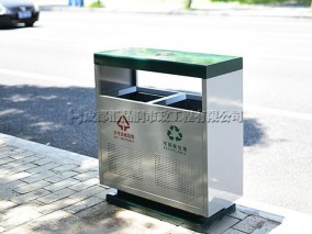 成都室外环保分类垃圾箱T-18239